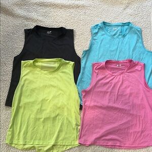Women's Sleeveless Tops - Black, Blue, Yellow, Pink